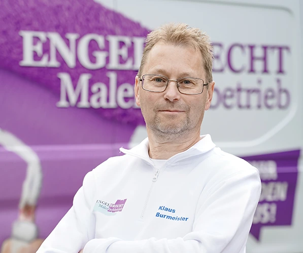 Portrait von Klaus-Jürgen Burmeister, Maler- und Lackiergeselle des Engelbrecht Malerfachbetriebs in Seybothenreuth