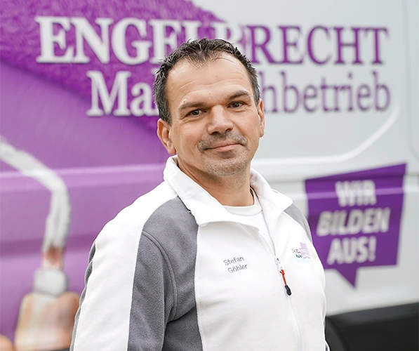 Portrait von Stefan Göhler, Maler- und Lackiergeselle des Engelbrecht Malerfachbetriebs in Seybothenreuth
