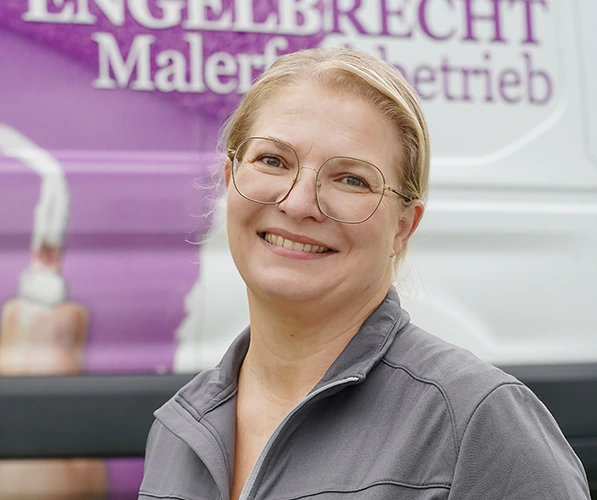Portrait von Martina Friedrich, Inhaberin des Engelbrecht Malerfachbetriebs in Bayreuth