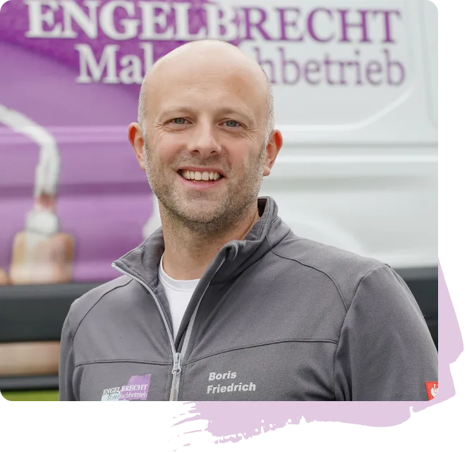 Boris Friedrich, Betriebsleiter des Engelbrecht Malerfachbetriebs